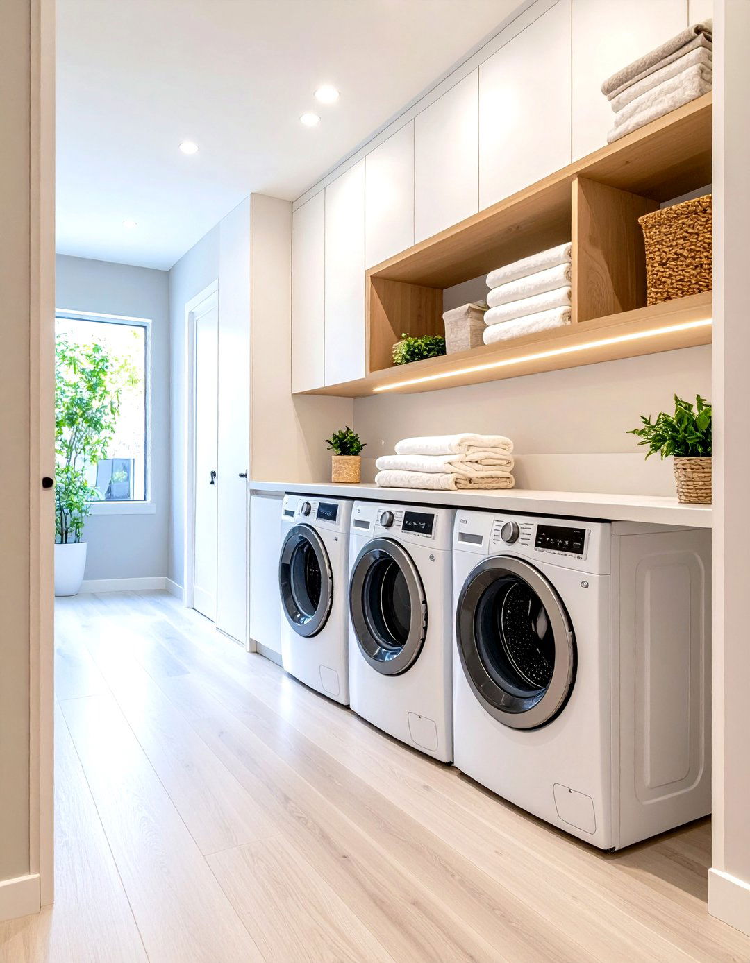 The Compact Laundry Station Hallway Closet - 30 hallway closet ideas