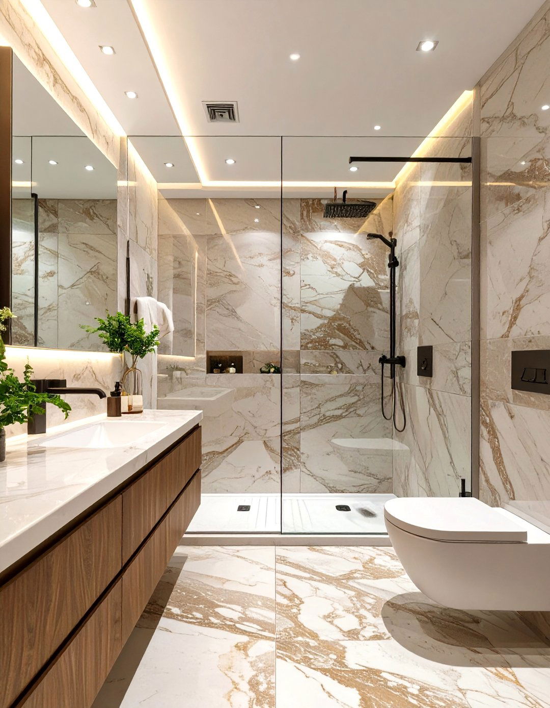 The Compact Luxury Bathroom - 30 bathroom decor ideas 2025