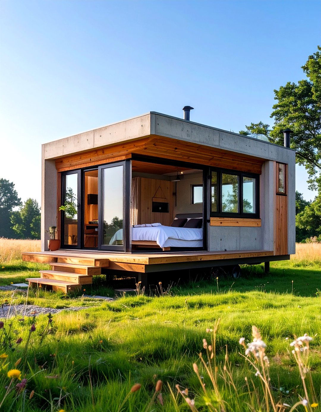 The Compact Modern Tiny House - 30 minecraft house design ideas