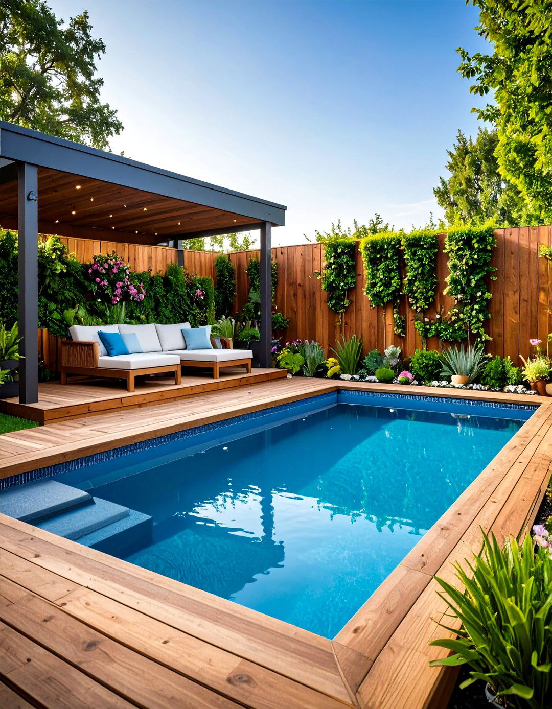 The Compact Plunge Pool Garden - 30 backyard ideas with pool