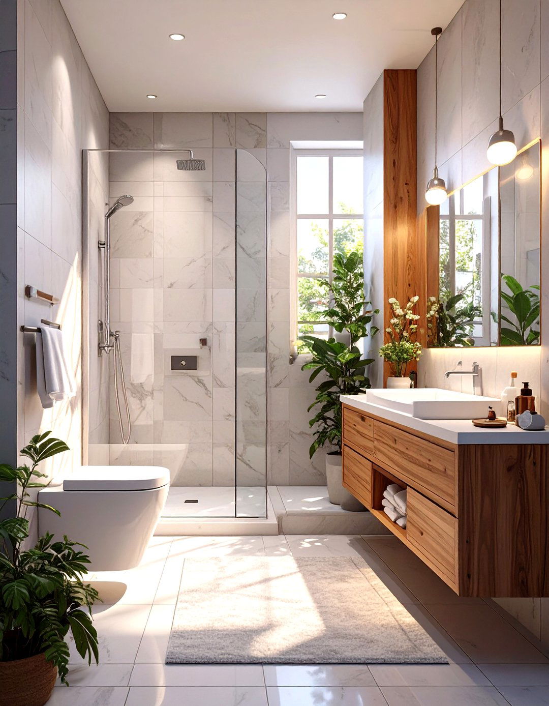 The Compact Square Layout - 30 small bathroom layout ideas