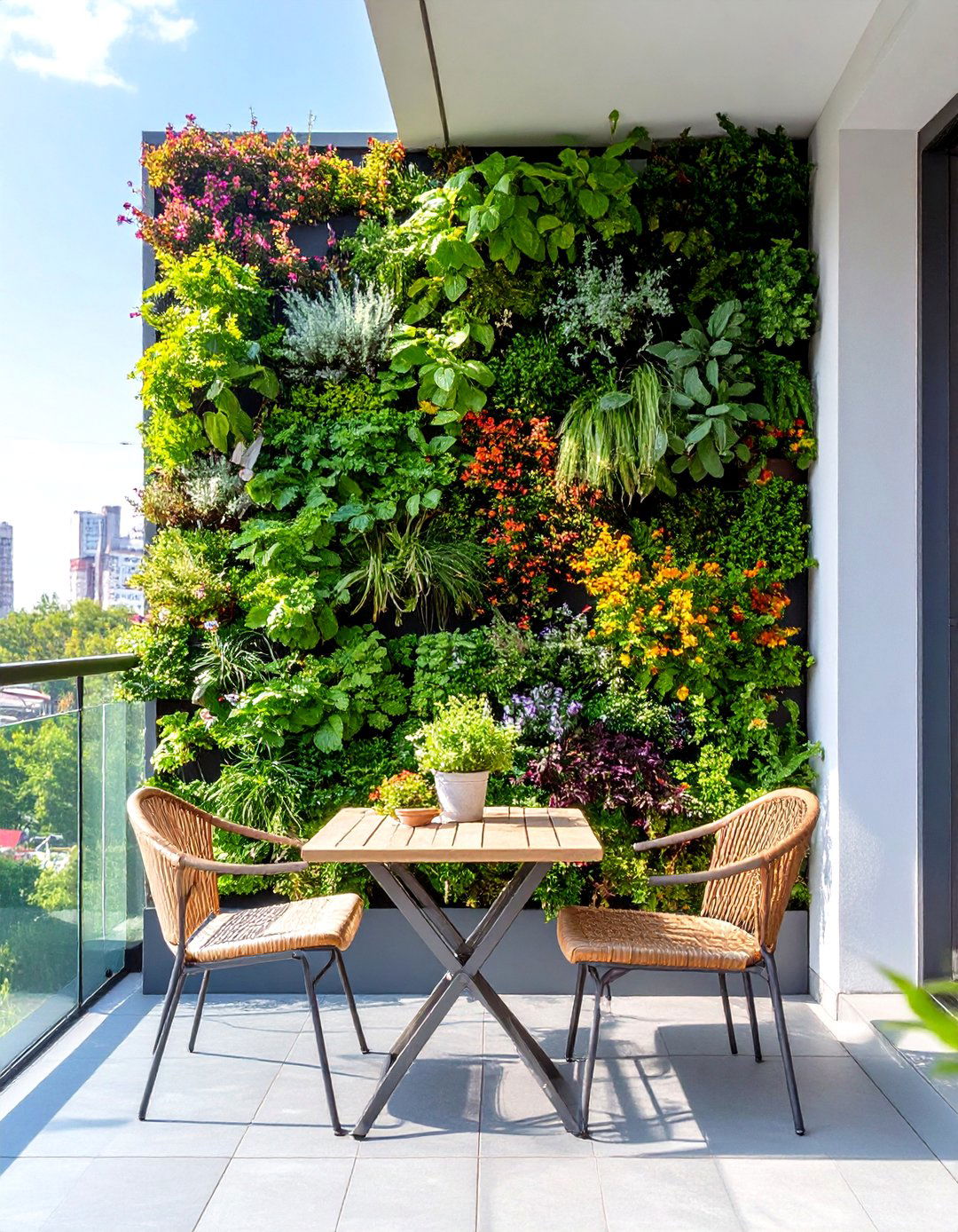 The Compact Vertical Garden Wall - 30 best ideas for outdoor living spaces