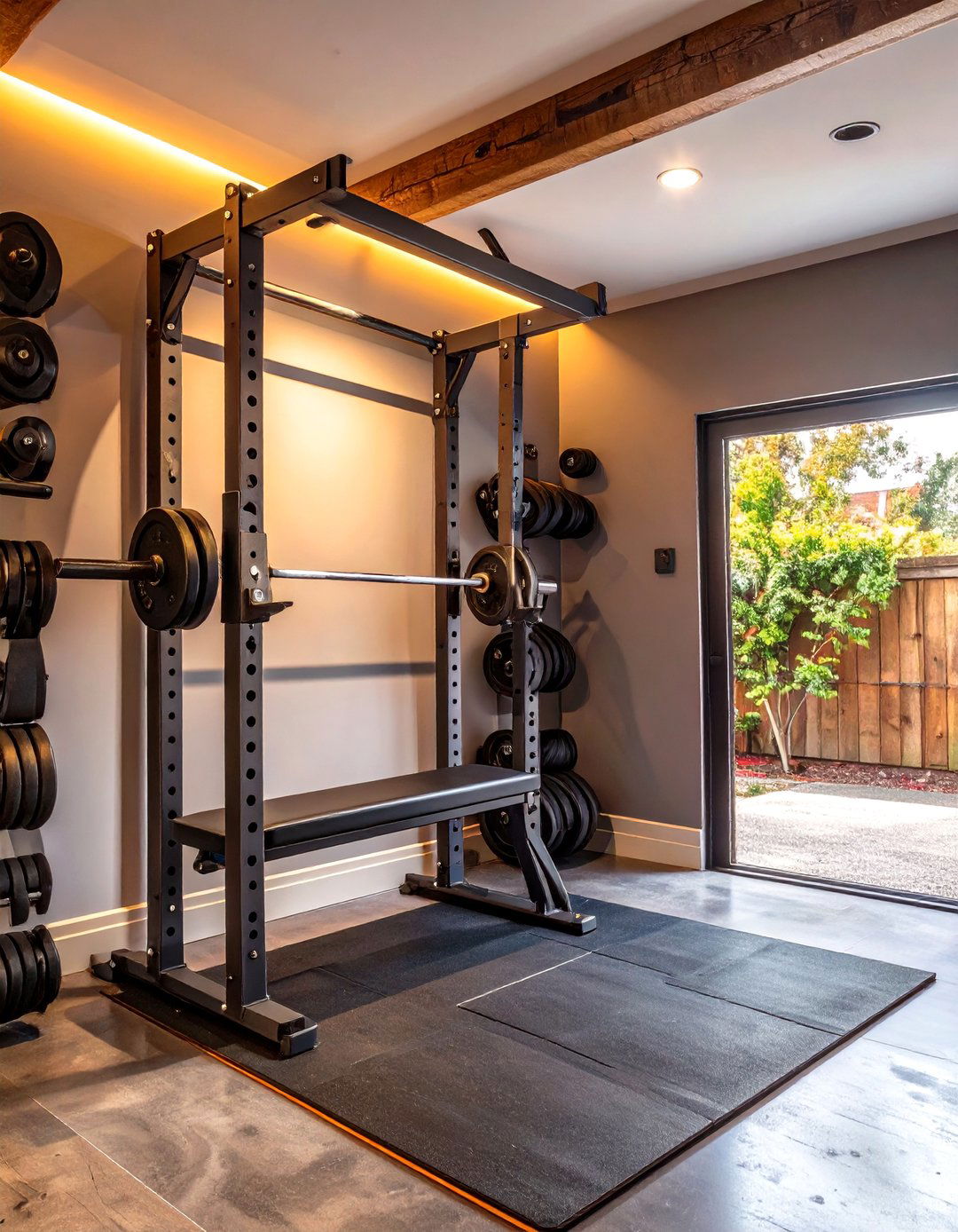 The Compact and Foldable Garage Gym - 30 garage home gym ideas