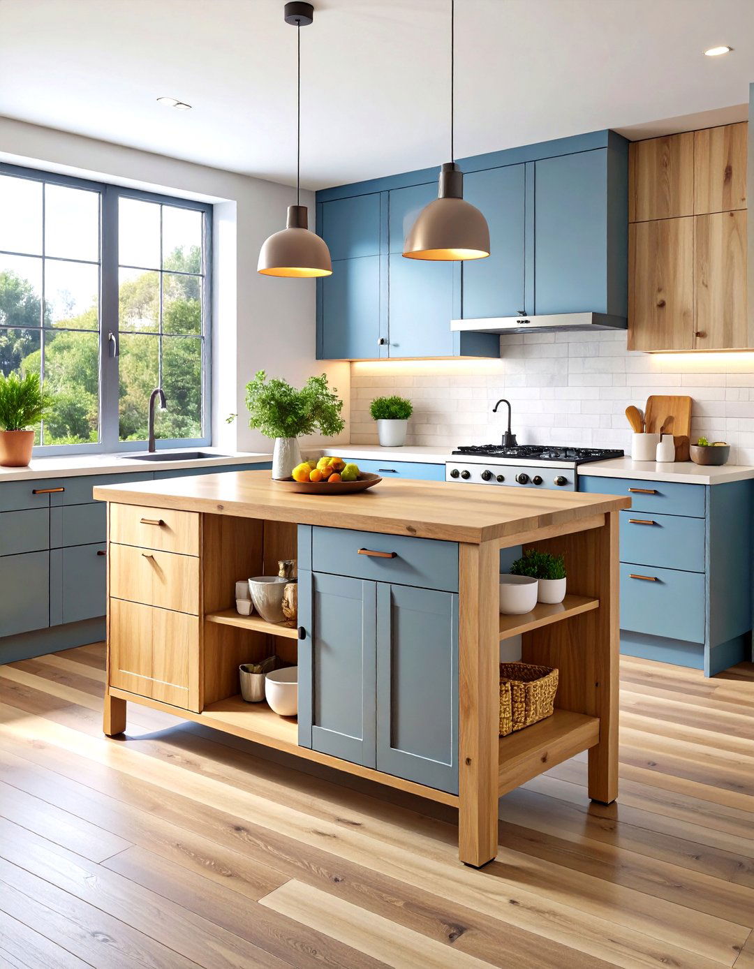 The Compact and Mobile Kitchen Island - 30 kitchen islands ideas