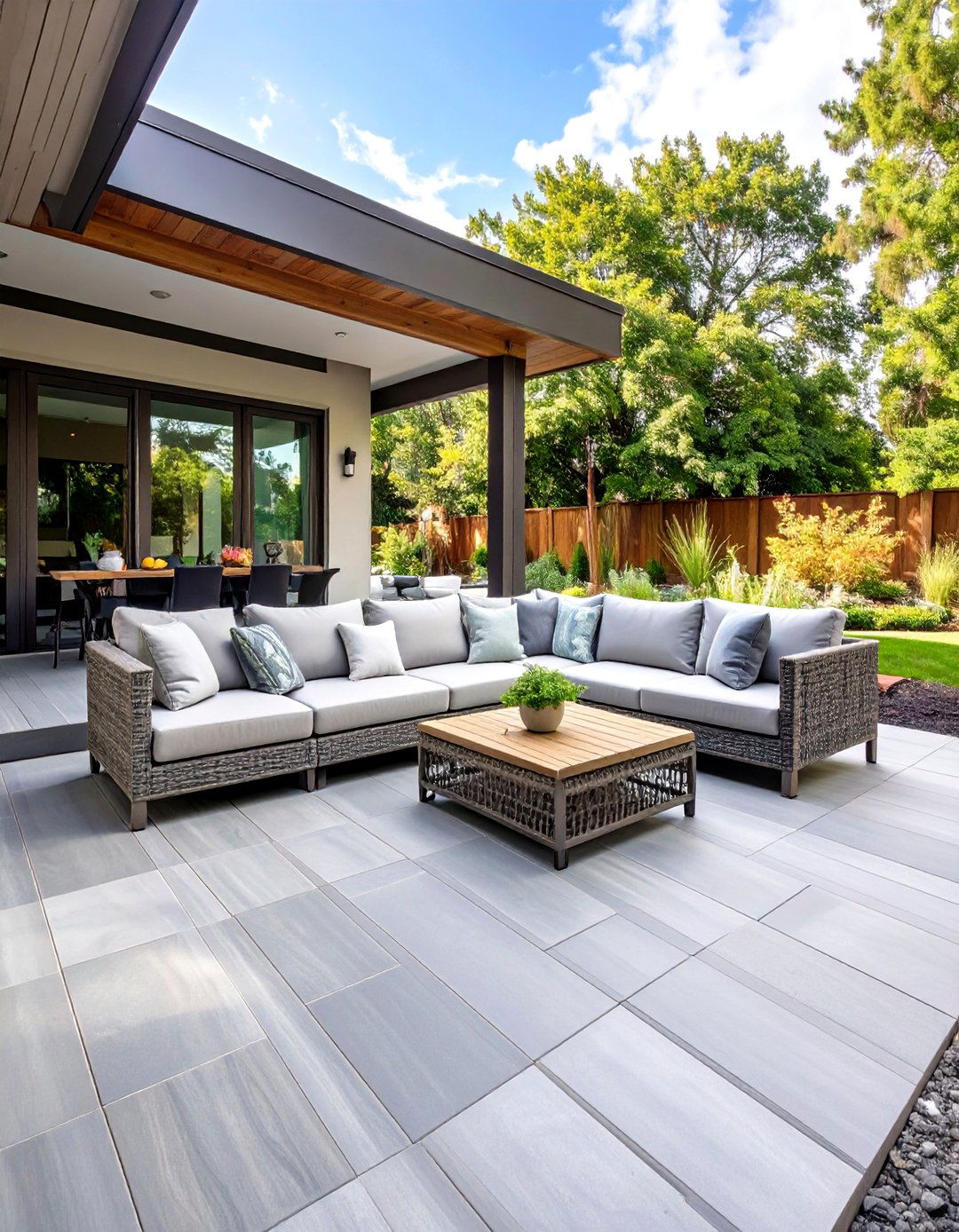 The Composite Deck Tile Makeover - 30 cheap deck ideas