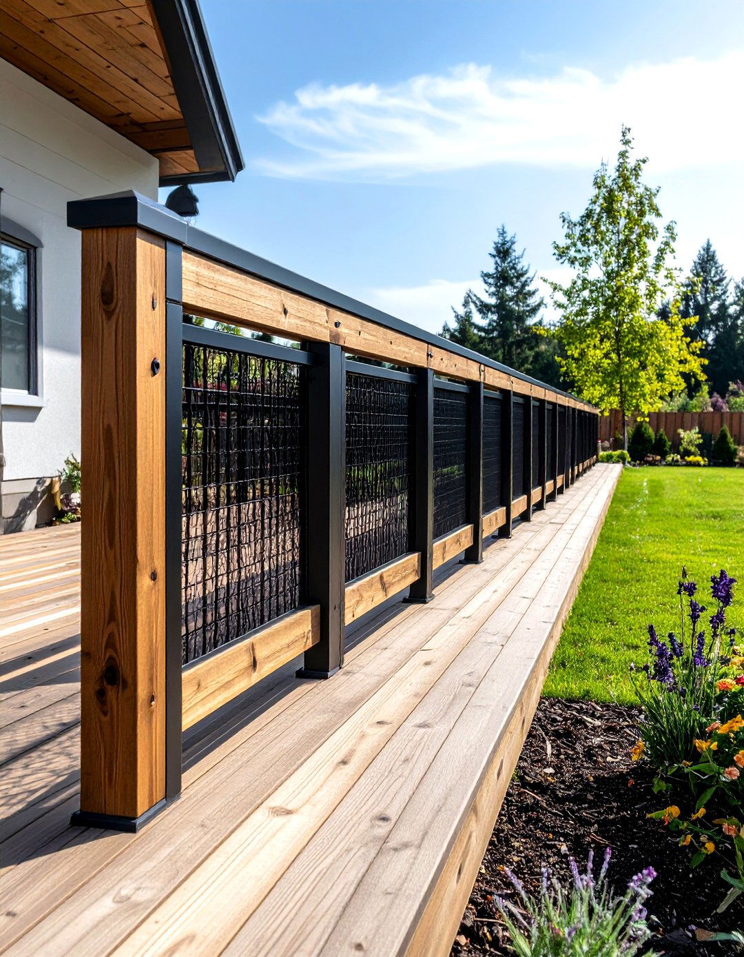 The Composite Material Hog Wire Deck Railing - 30 hog wire deck railing ideas
