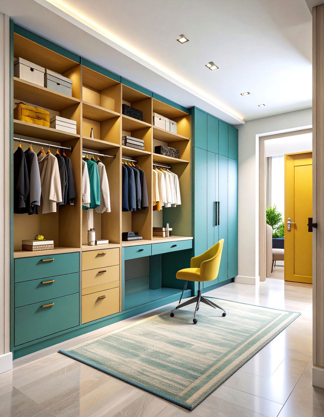 The Concealed Home Office Hallway Closet - 30 hallway closet ideas