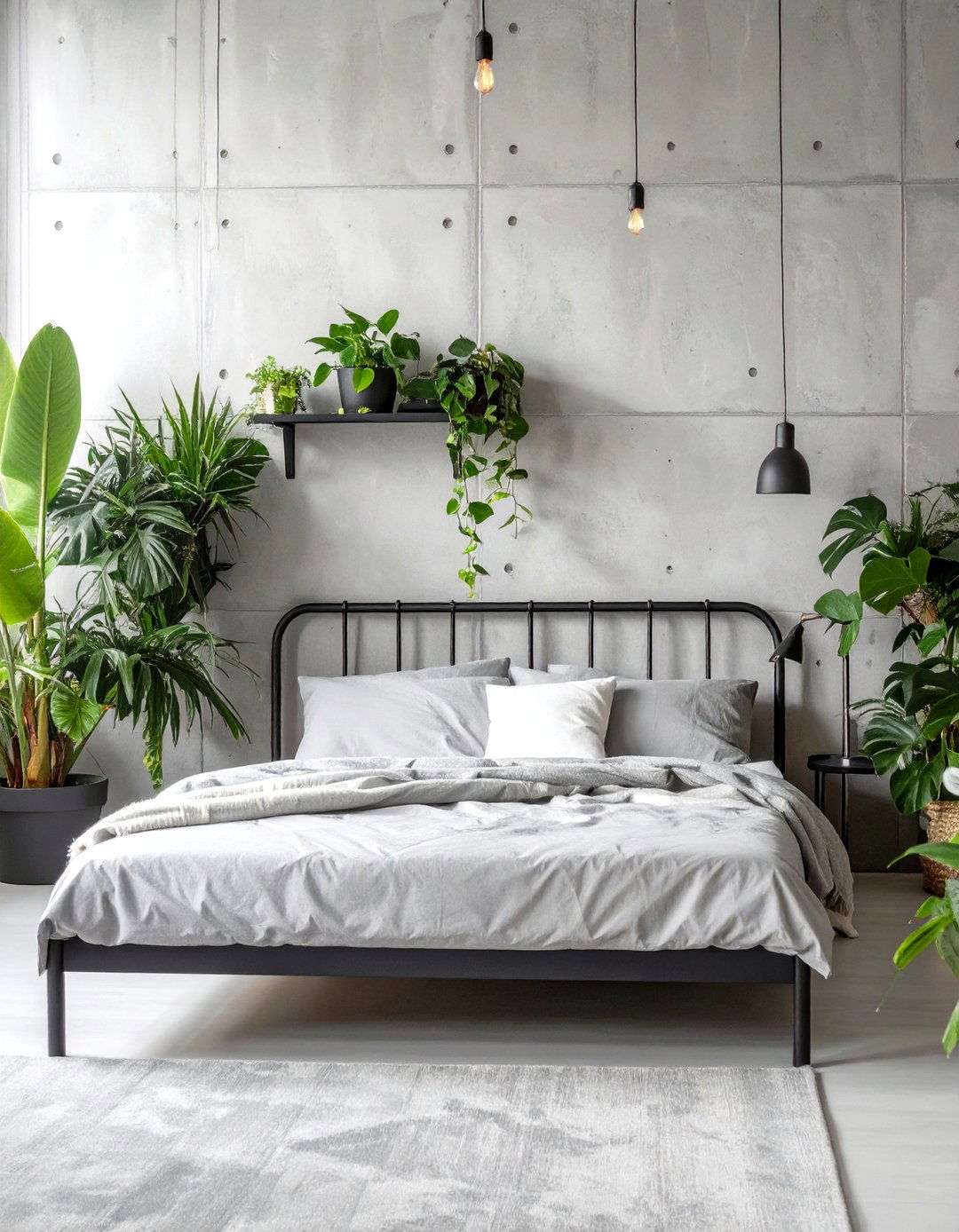 The Concrete Jungle Bedroom - 30 mens bedroom ideas on a budget