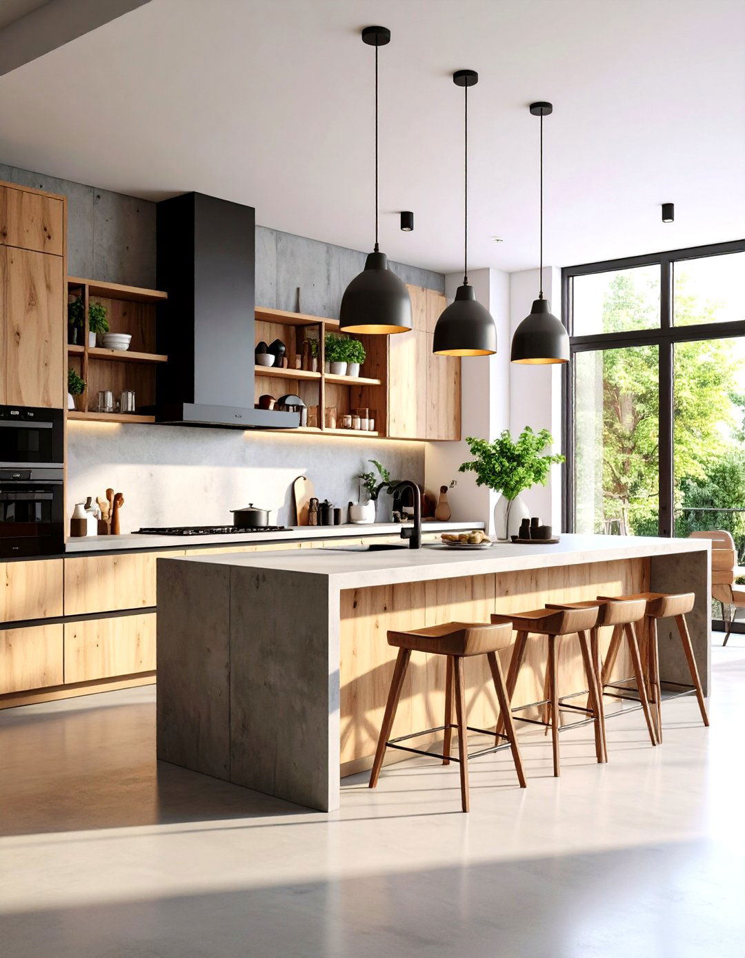 The Concrete Modern Kitchen - 30 interior design for kitchens ideas
