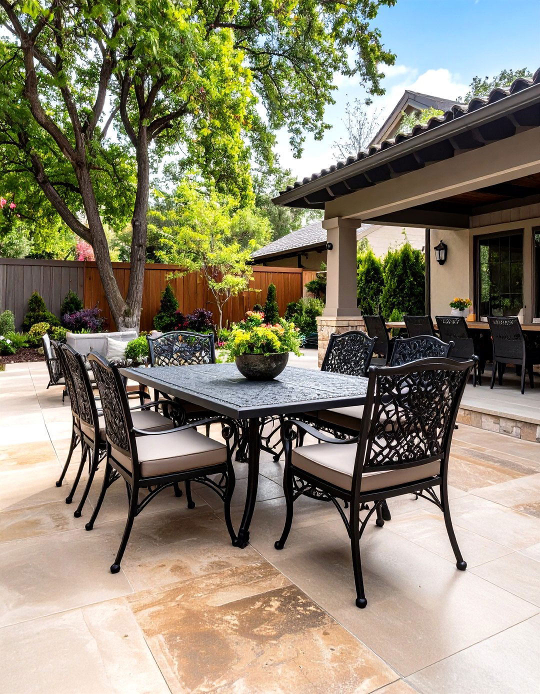 The Concrete Stain Color Wash Patio - 30 inexpensive ways to cover concrete patio ideas