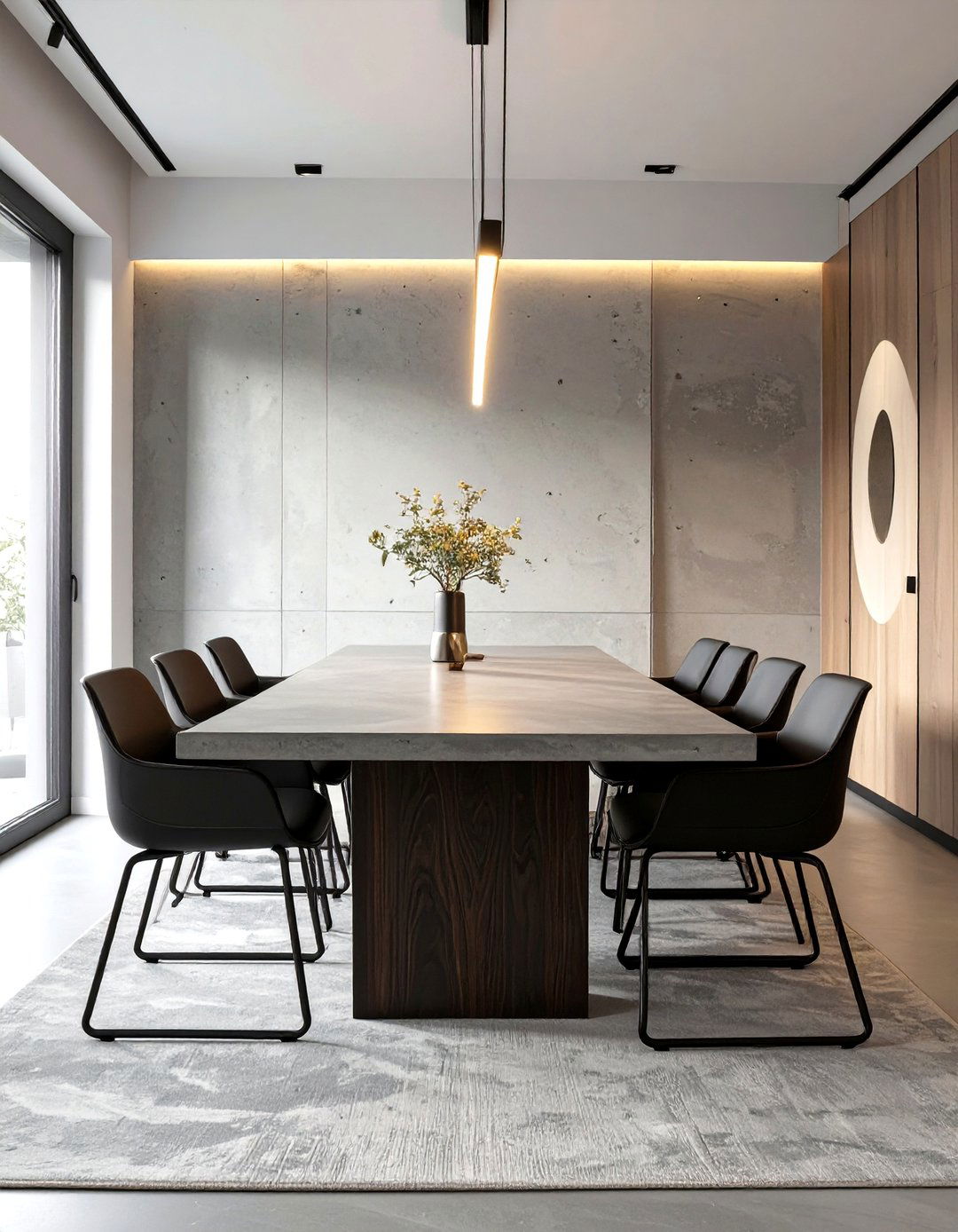 The Concrete Top Modern Dining Room Table - 30 dining room table ideas