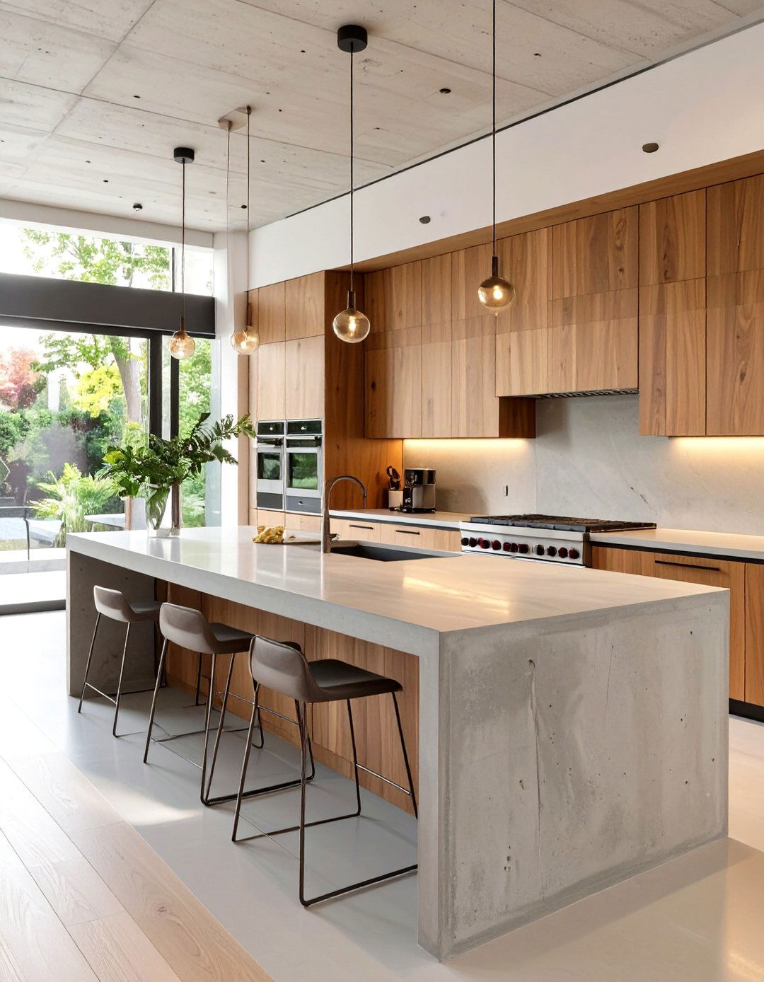 The Concrete and Wood Kitchen - 30 best kitchen designs