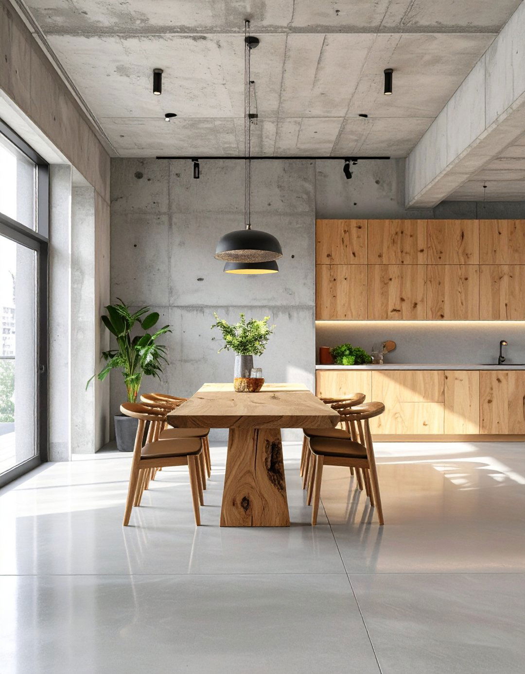 The Concrete and Wood Minimalist Loft - 30 minimalist interior design ideas