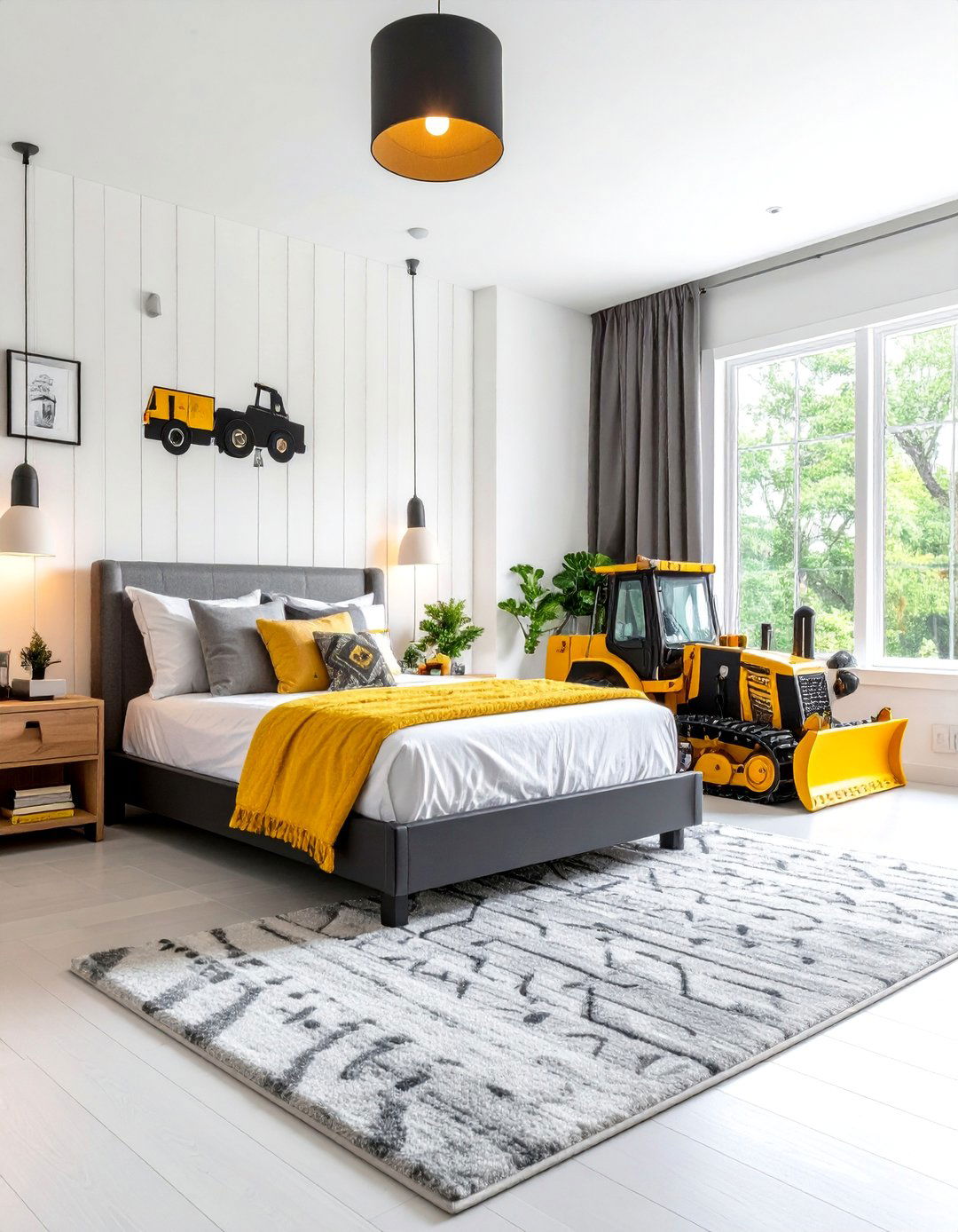 The Construction Zone Bedroom - 30 7 year old boy bedroom ideas
