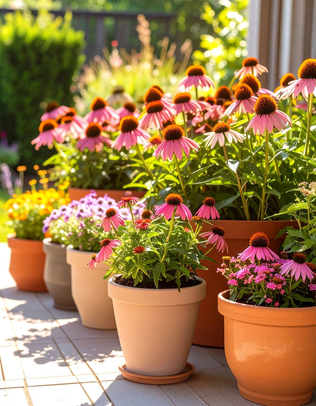 The Container Garden Coneflower Collection - 30 coneflower garden design ideas