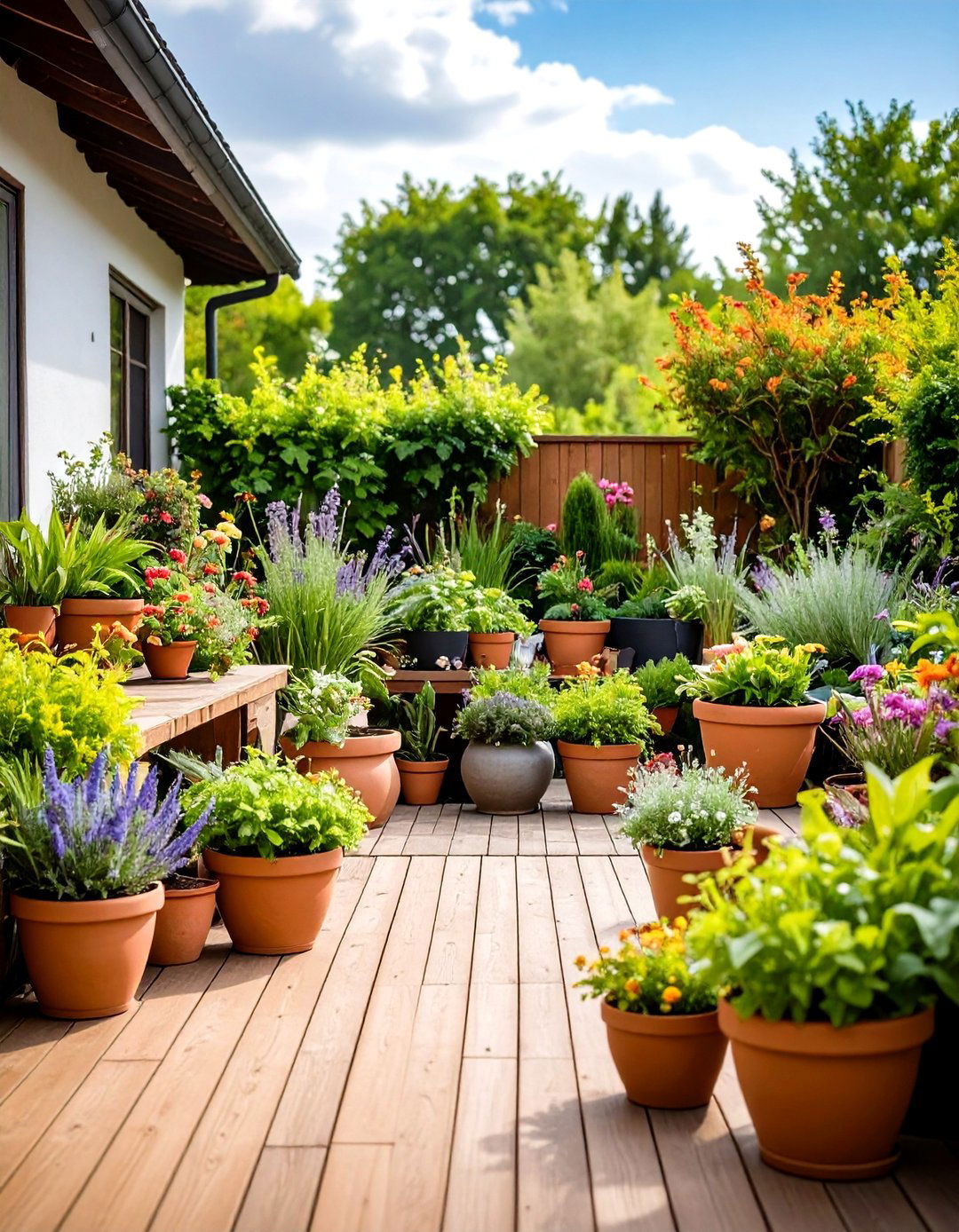 The Container Garden Oasis - 30 easy landscaping ideas