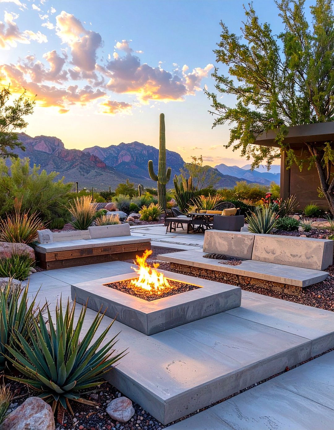 The Contemporary Concrete Landscape - 30 arizona landscape ideas