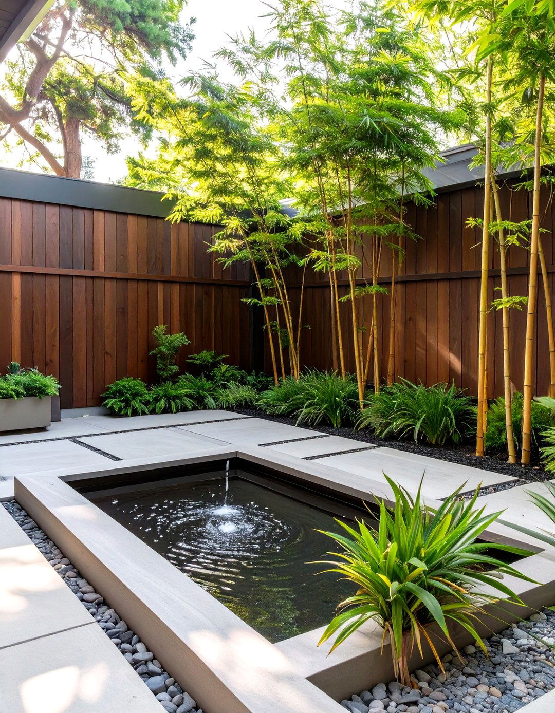 The Contemporary Courtyard Garden - 30 free landscape design online ideas