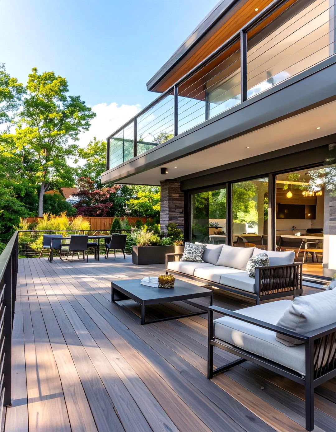 30 Best Backyard 2 Level Deck Designs for More Space - We Love Home Blog