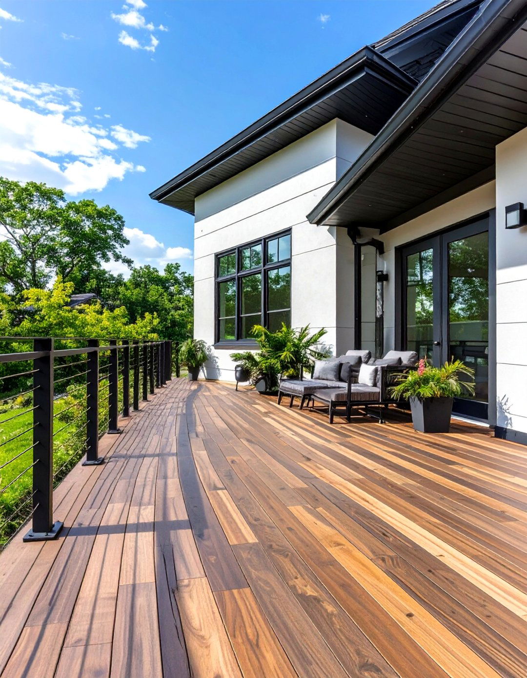 The Contemporary Deck with Metal Accents - 30 deck design software ideas