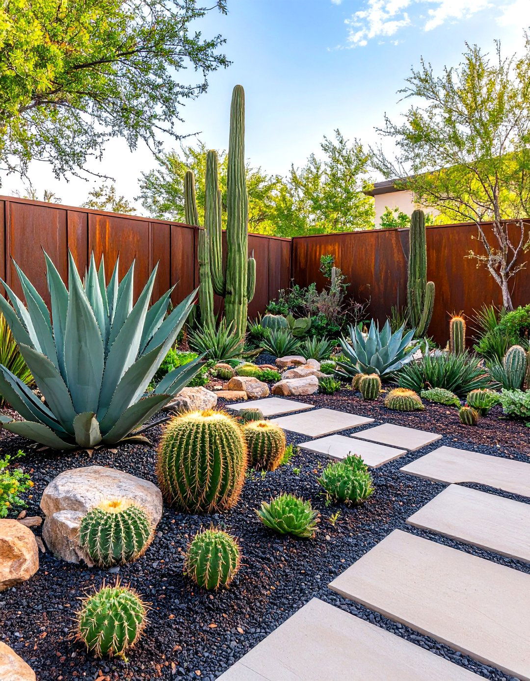 The Contemporary Desert Front Yard - 30 front yard landscape ideas