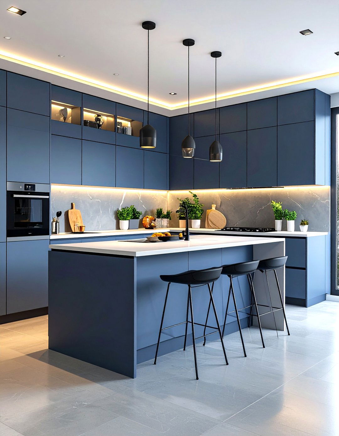 The Contemporary Handleless Kitchen - 30 kitchen improvement ideas miprenovate