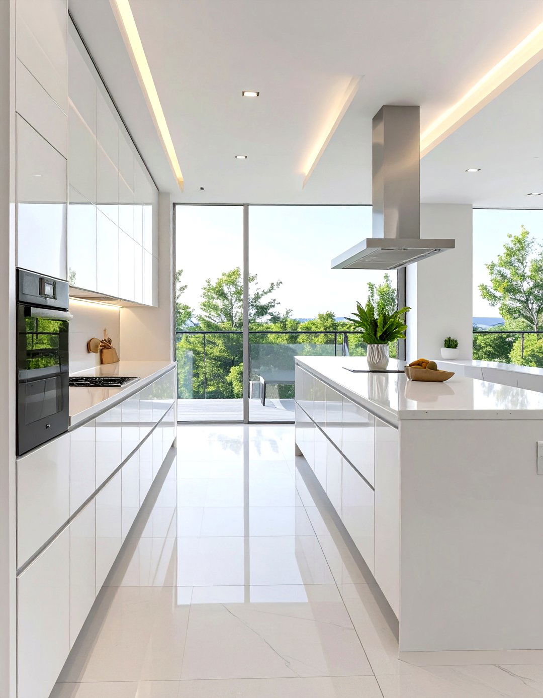 The Contemporary Kitchen with a Ribbon Window