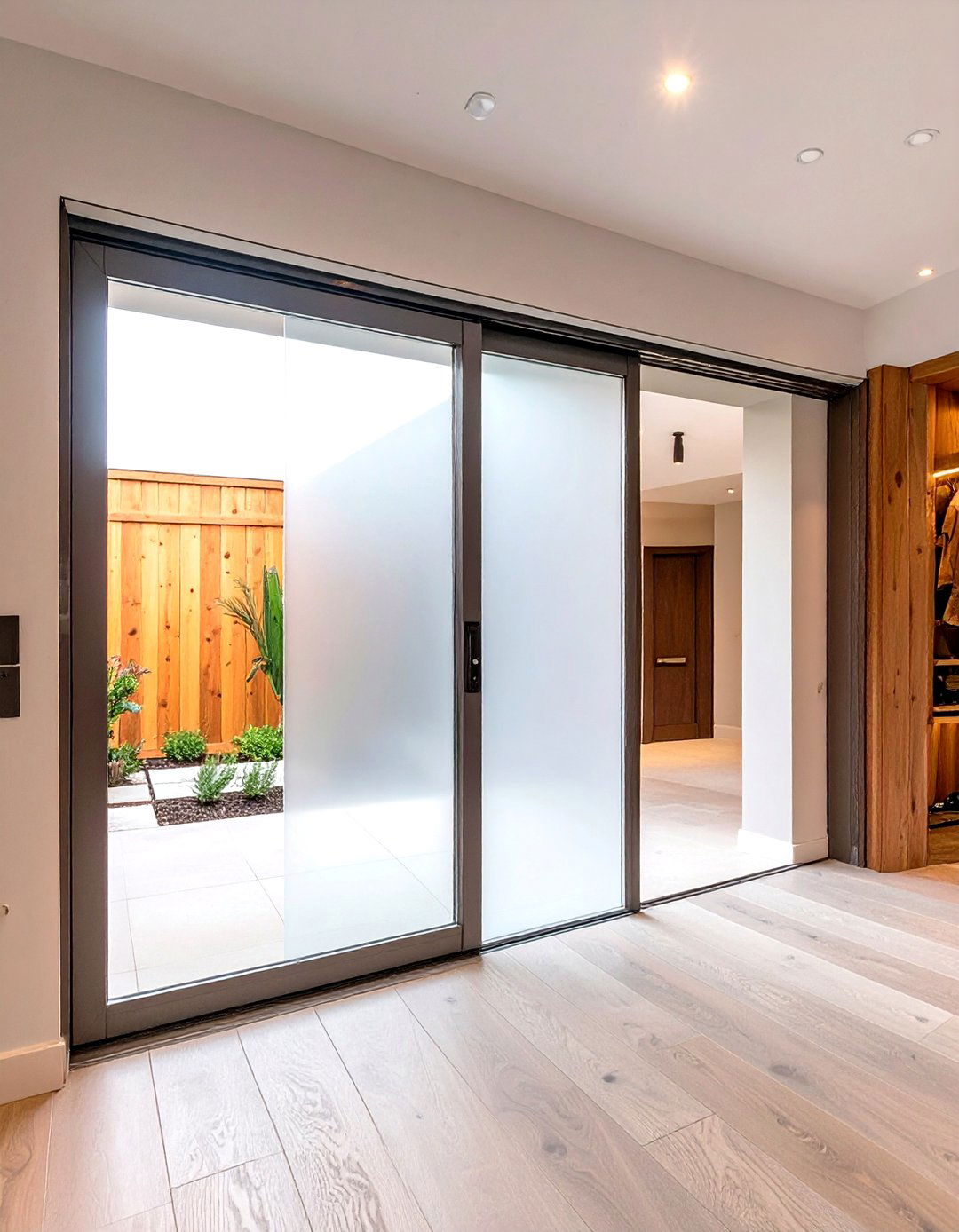 The Contemporary Pivot Basement Door - 30 basement door ideas