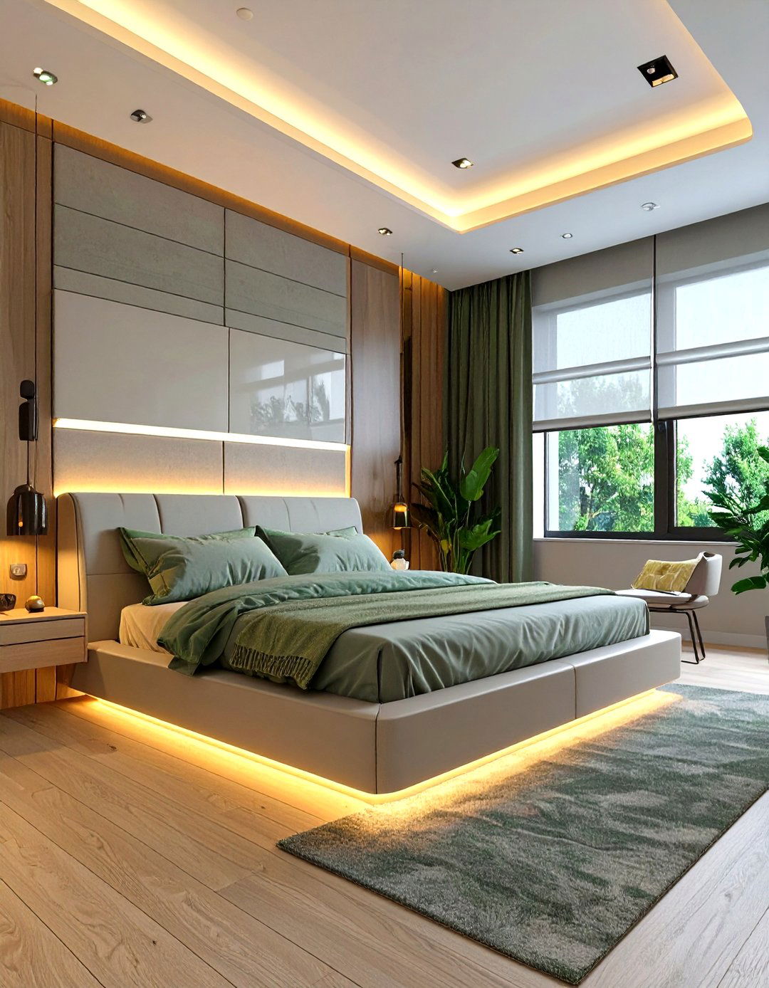 The Contemporary Tech Integrated Bedroom - 30 luxury bedroom interior design ideas