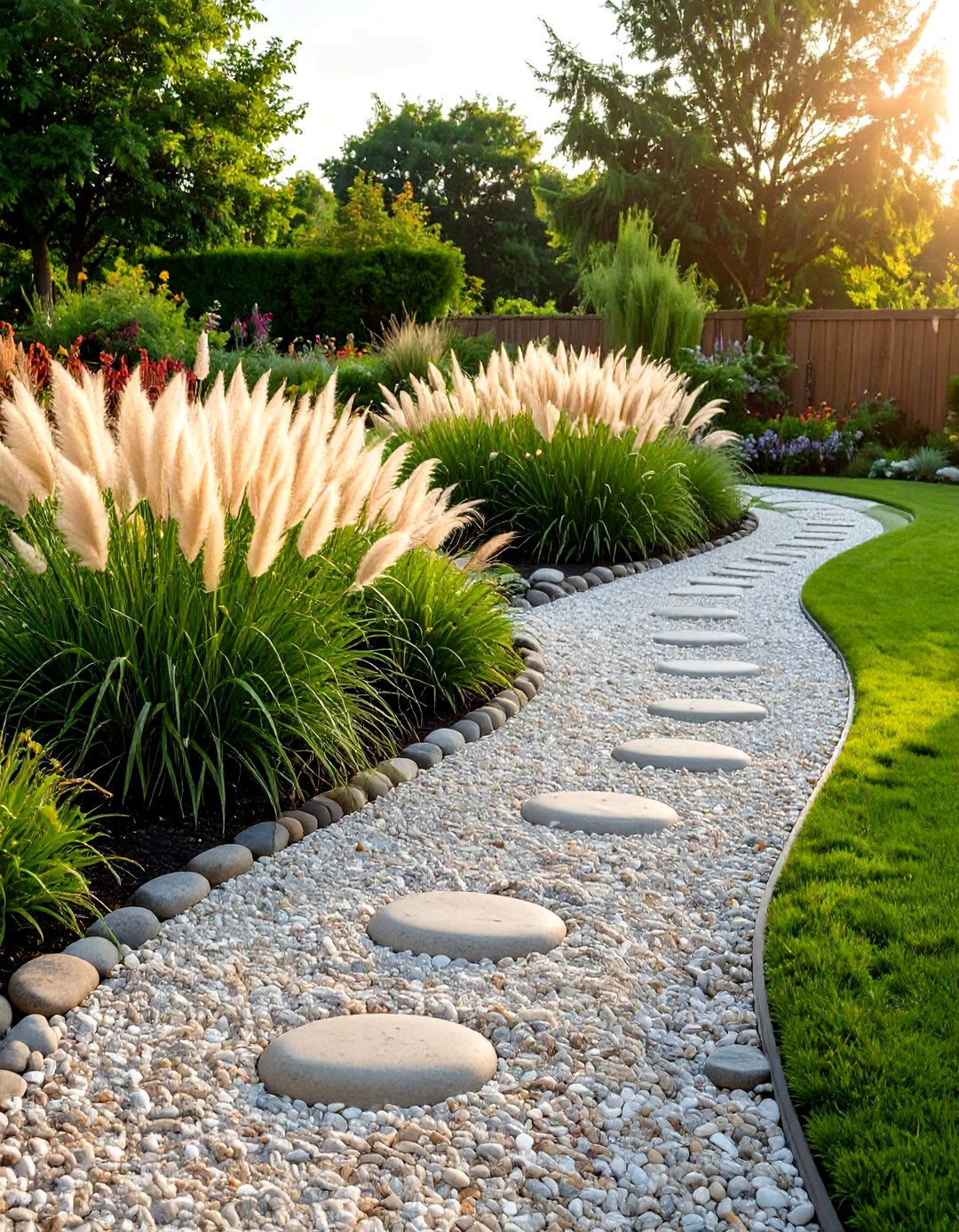 The Contrasting Textures Garden - 30 gravel garden ideas