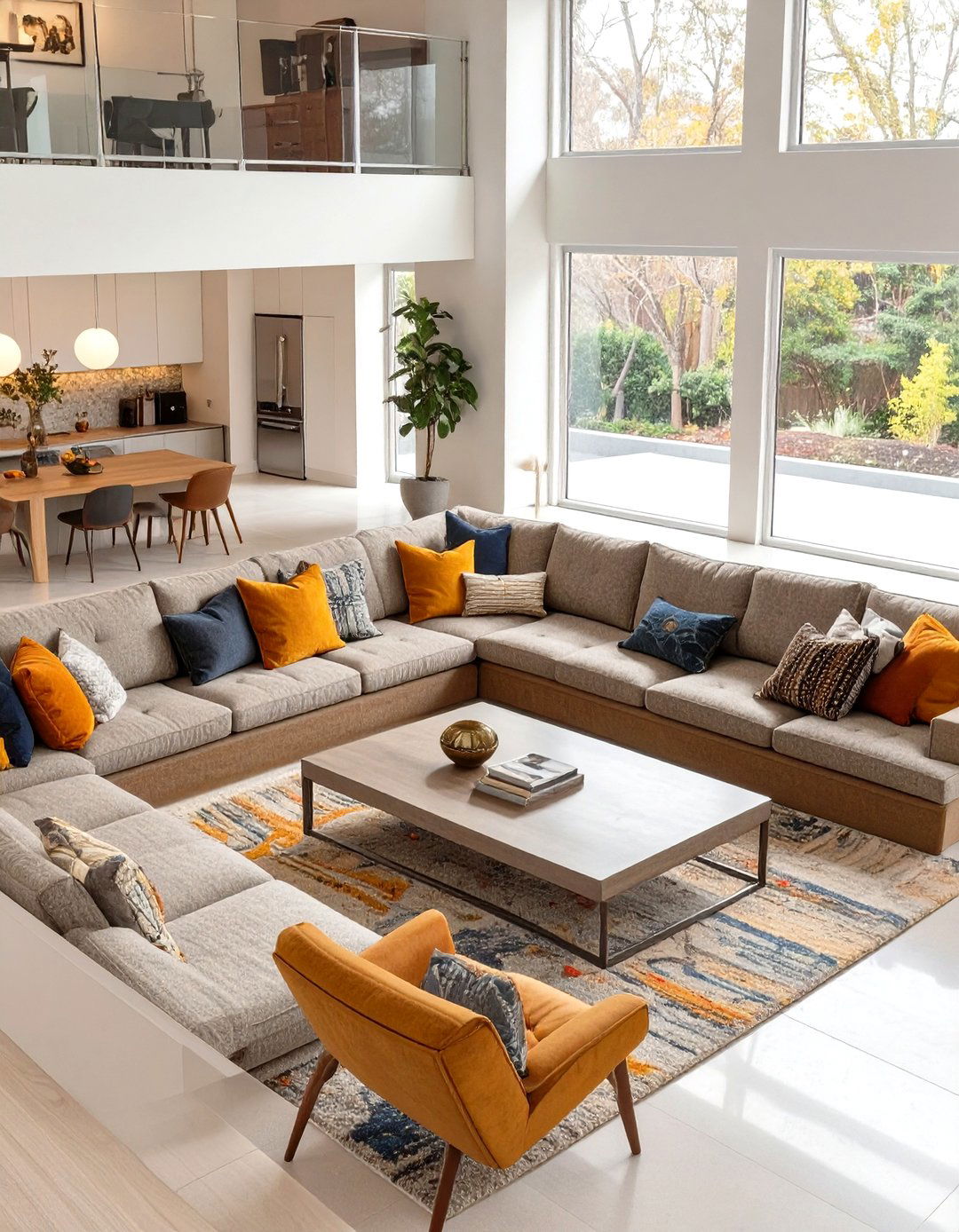 The Conversation Pit Living Room - 30 mid century interior design ideas
