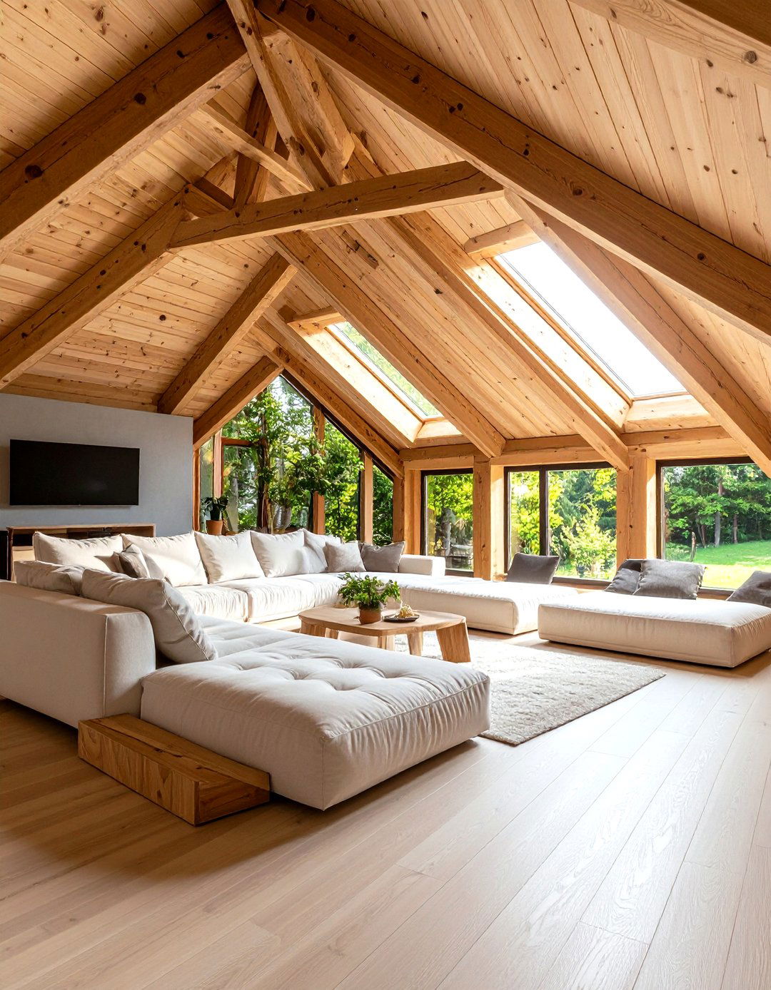 The Converted Attic Theater - 30 home theater seating ideas
