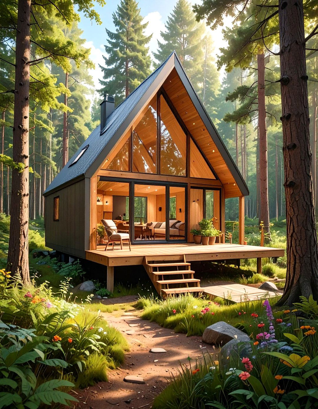 The Convertible A Frame Tiny Cabin - 30 modern tiny house design ideas