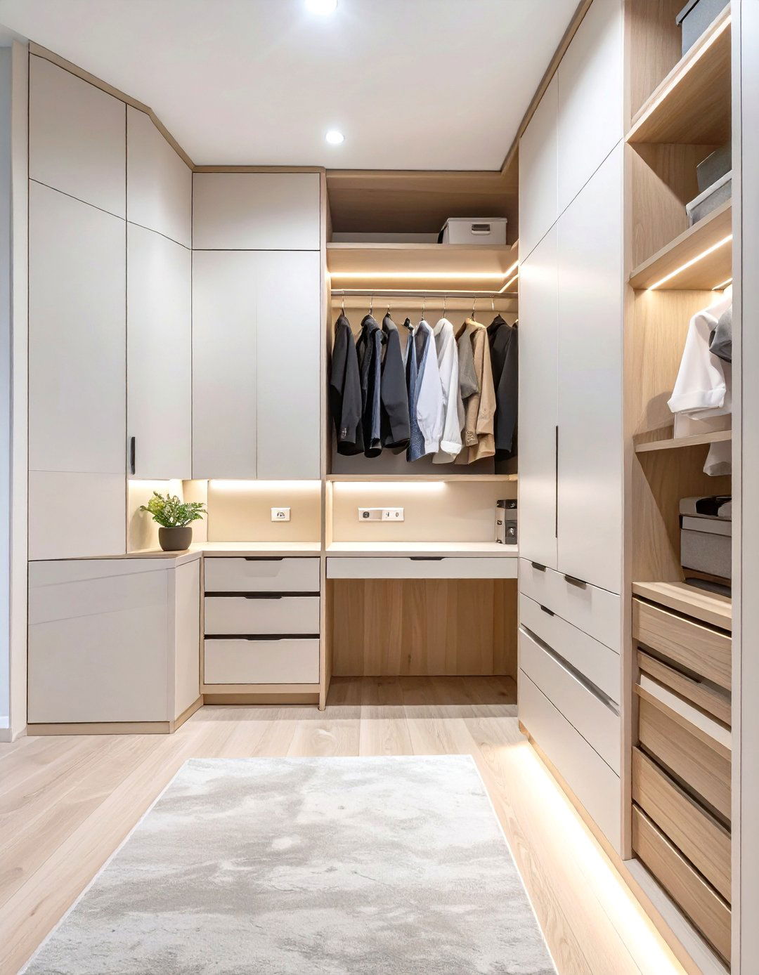 The Convertible Office Custom Closet - 30 custom closet ideas
