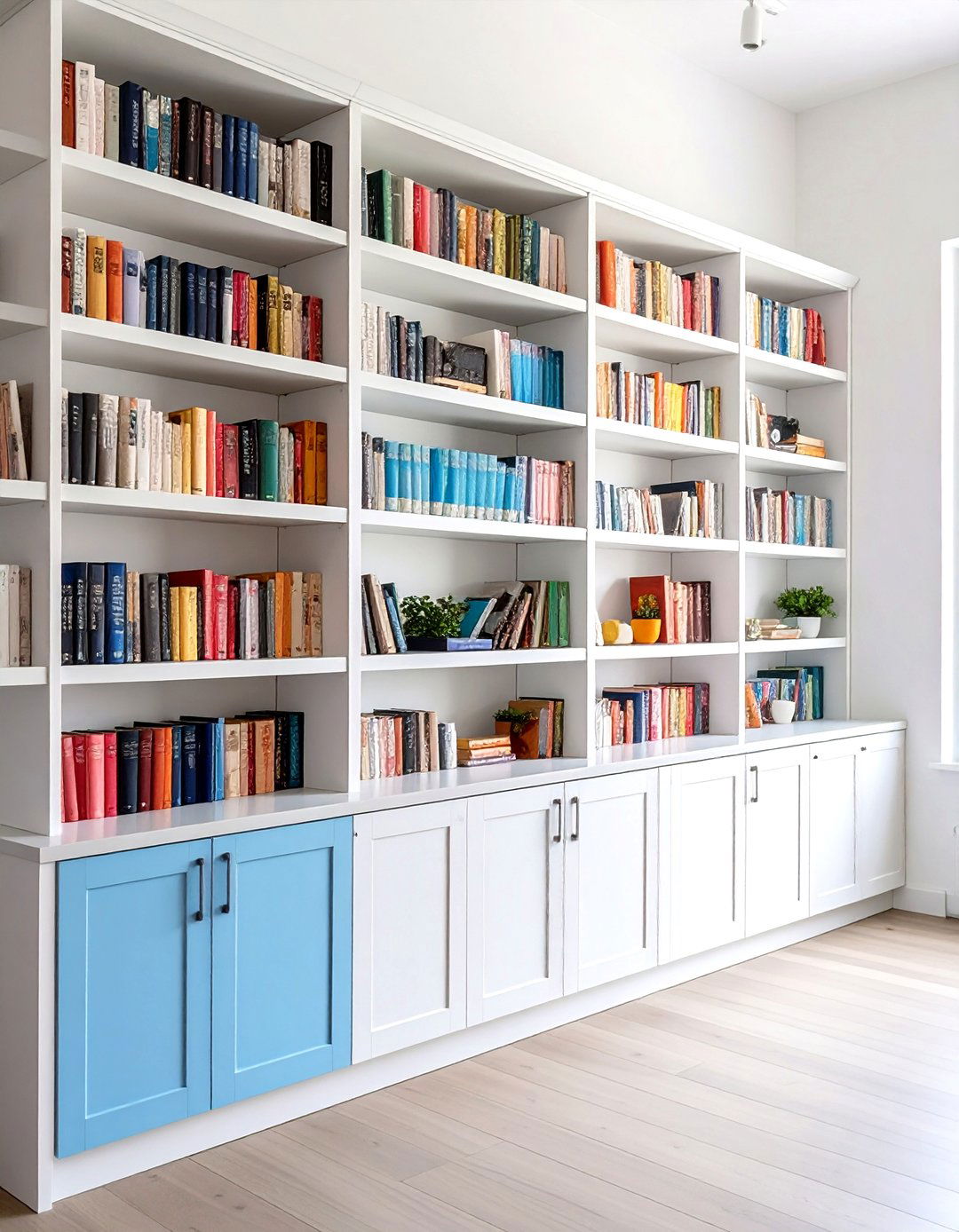 The Cookbook Library Kitchen Wall - 30 empty wall in kitchen ideas
