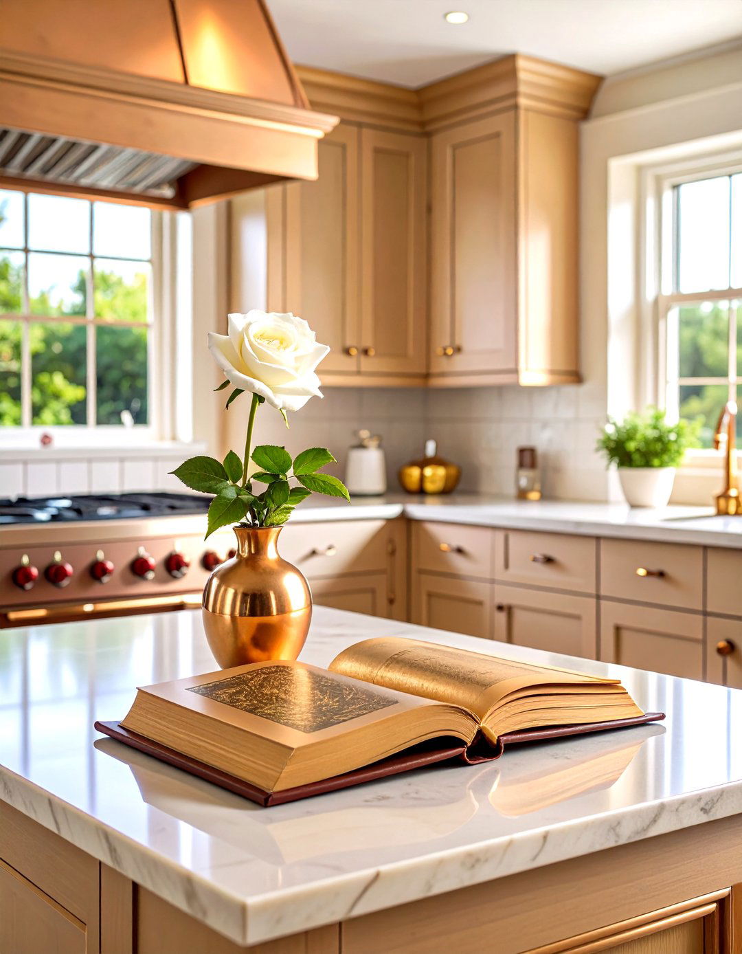 The Cookbook and Stand - 30 kitchen island centerpiece ideas