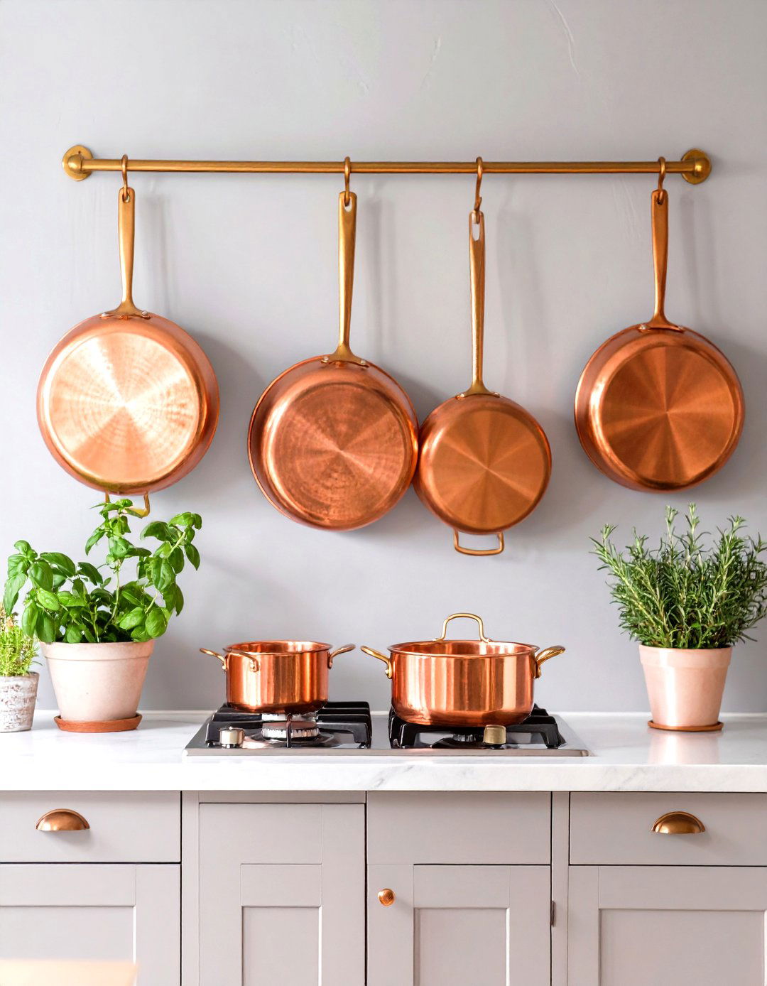 The Copper Cookware Display Kitchen - 30 french country kitchen ideas