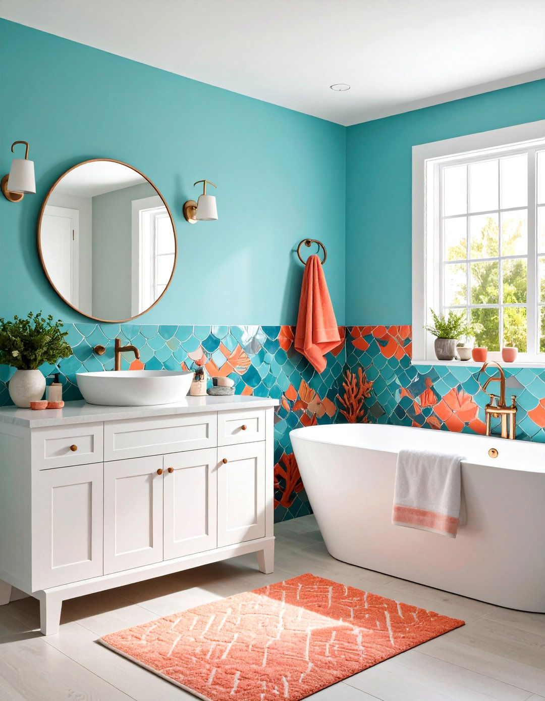 The Coral Reef Inspired Bathroom - 30 ai coastal bathroom ideas