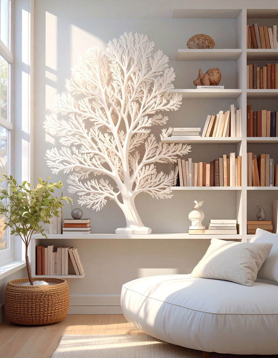 The Coral and Shell Decor Used Sparingly - 30 coastal interior design ideas