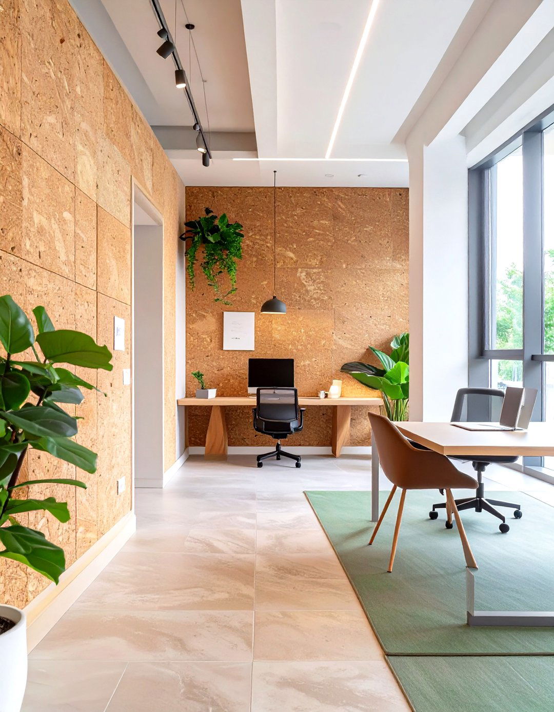 The Cork Clad Creative Studio - 30 green office ideas