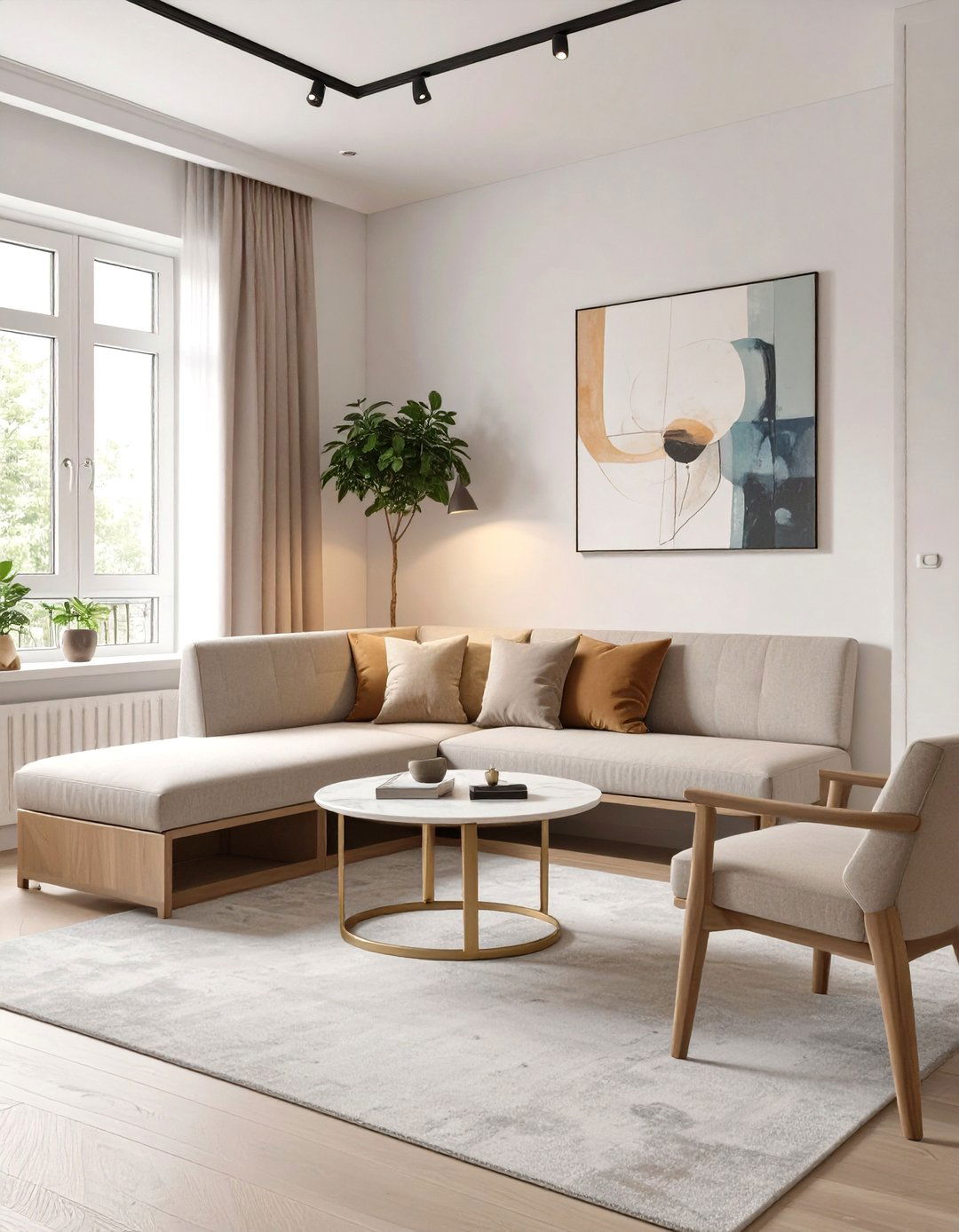 The Corner Banquette Living Room - 30 extra small apartment living room ideas