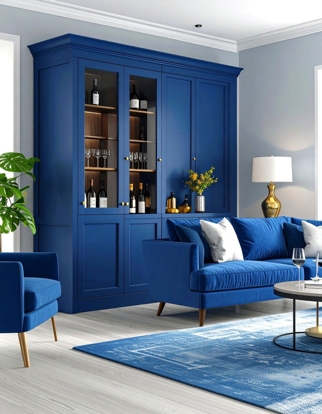 The Corner Bar Cabinet - 30 living room corner ideas