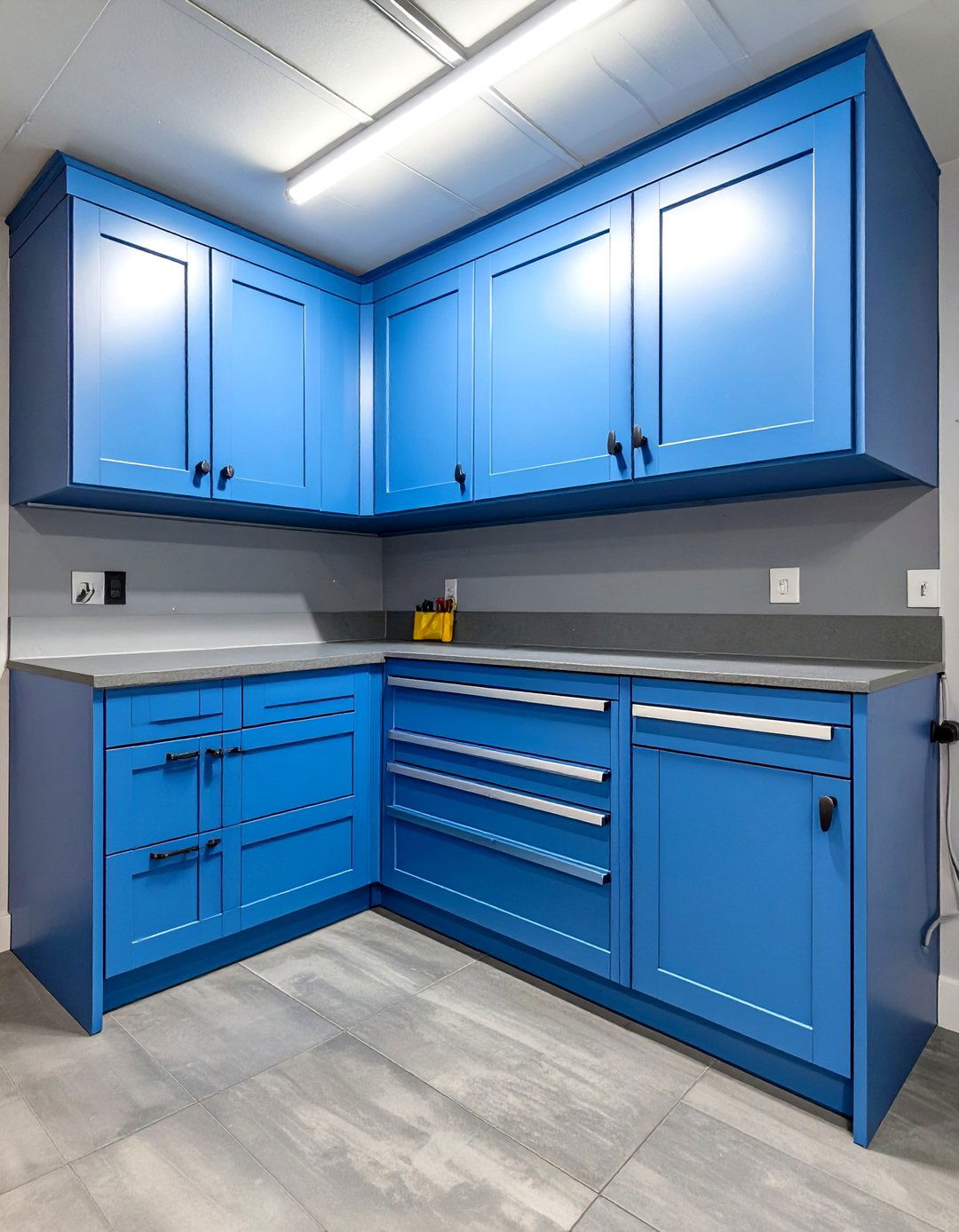 The Corner Cabinet Garage Closet Solution - 30 garage closet ideas