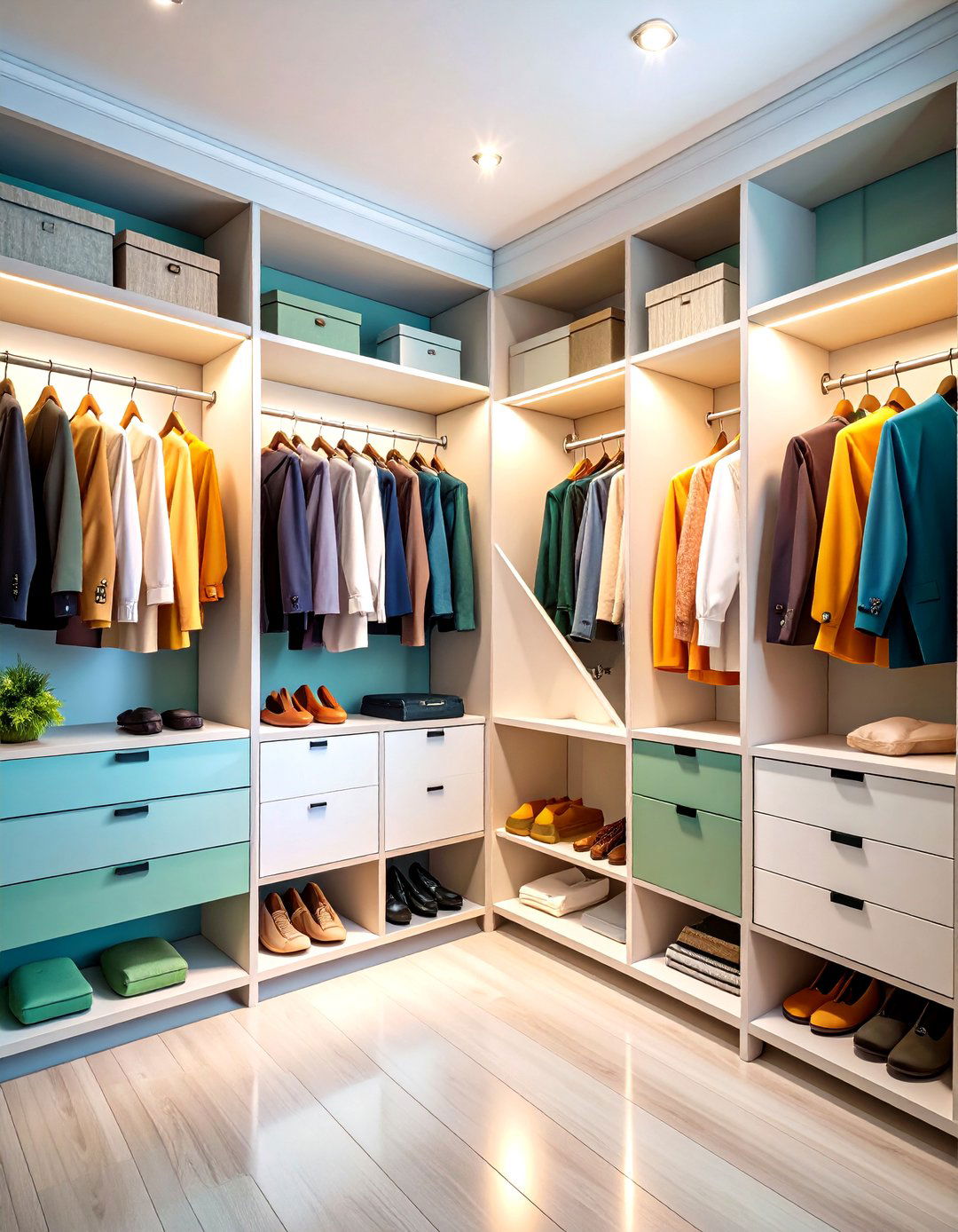 The Corner Flow Small Closet Layout - 30 layout small closet design ideas