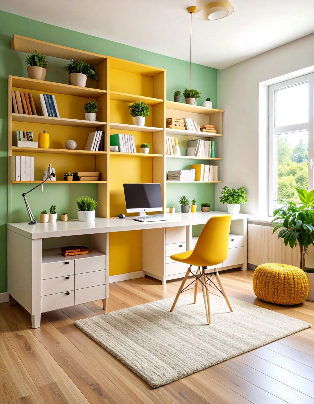The Corner L Shaped Desk Living Room Office - 30 living room office ideas