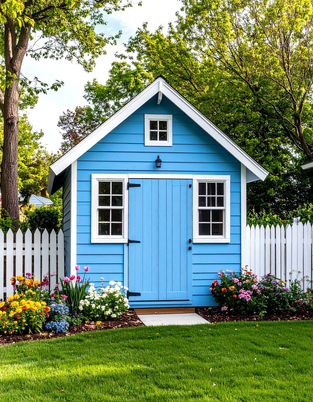 The Corner Nook Shed - 30 lawn mower storage ideas