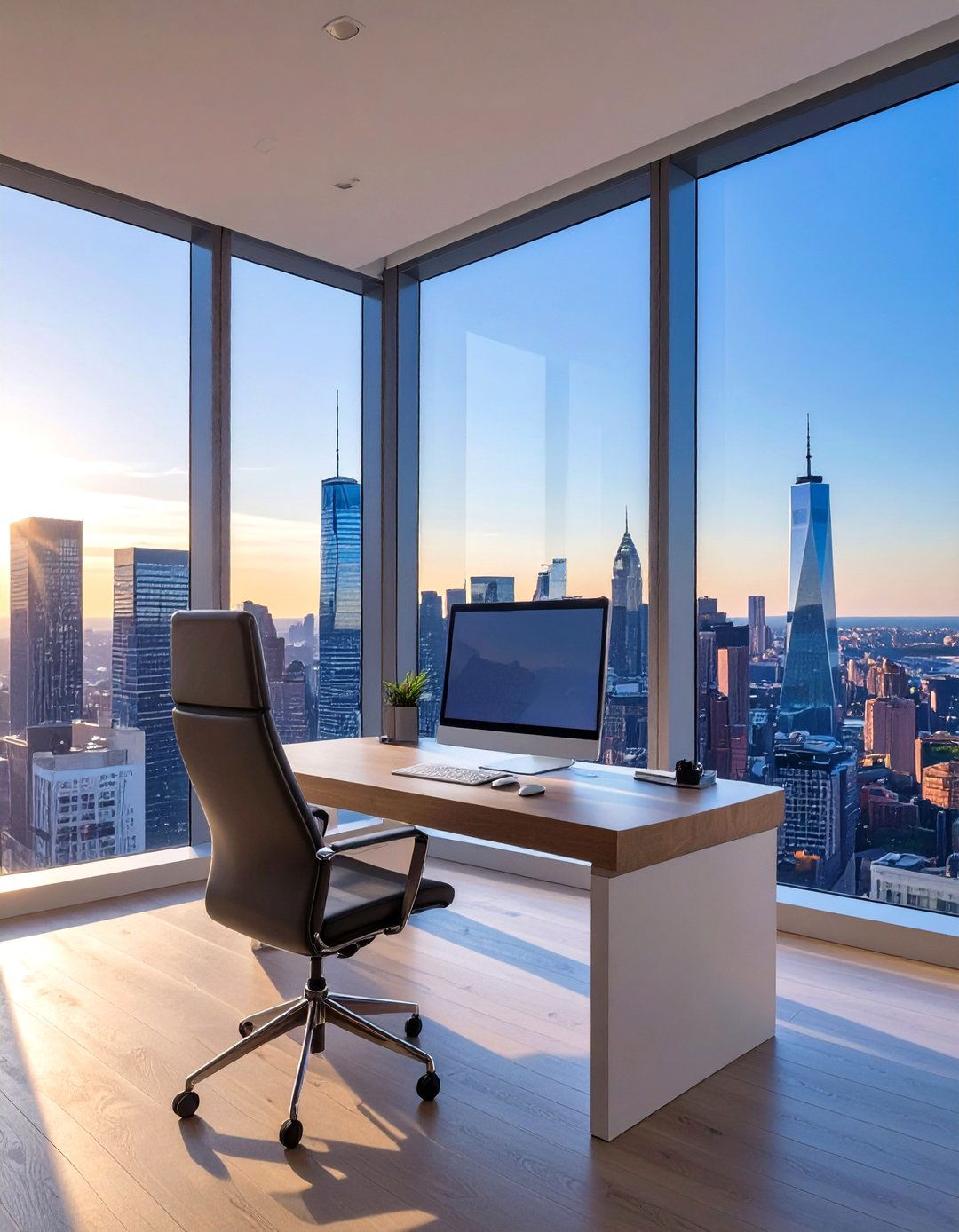 The Corner Office with a View - 30 home office ideas for him