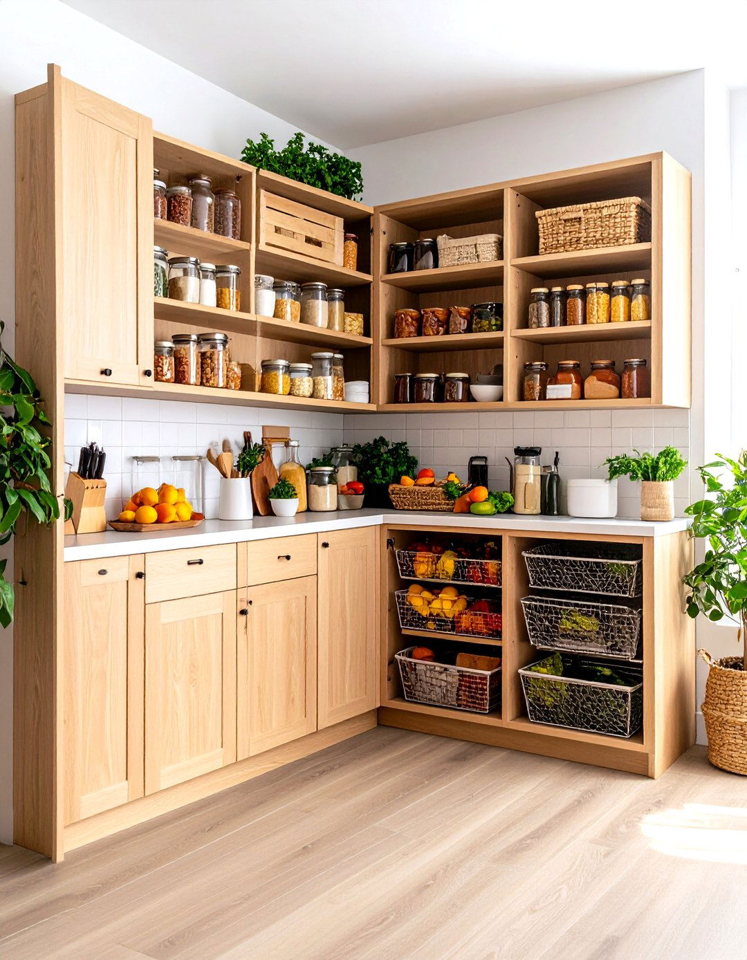 The Corner Pantry Cabinet - 30 kitchen corner cabinet ideas