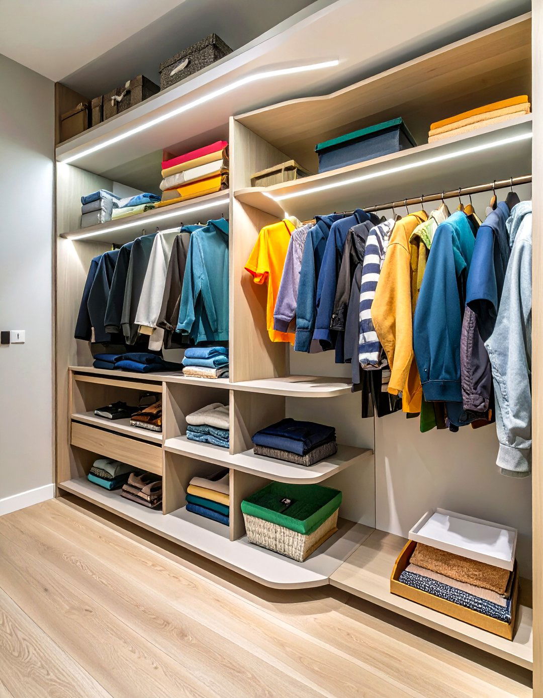 The Corner Shelving Maximizer Closet - 30 narrow walk in closet ideas