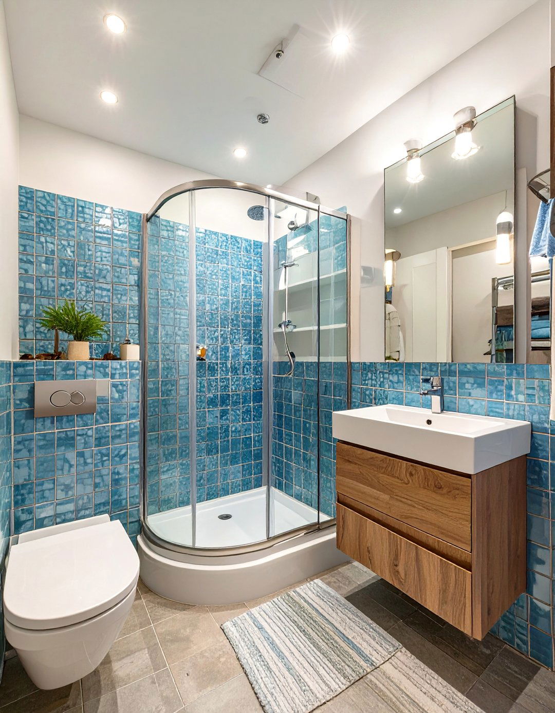 The Corner Shower Bathroom Plan - 30 bathroom layout ideas
